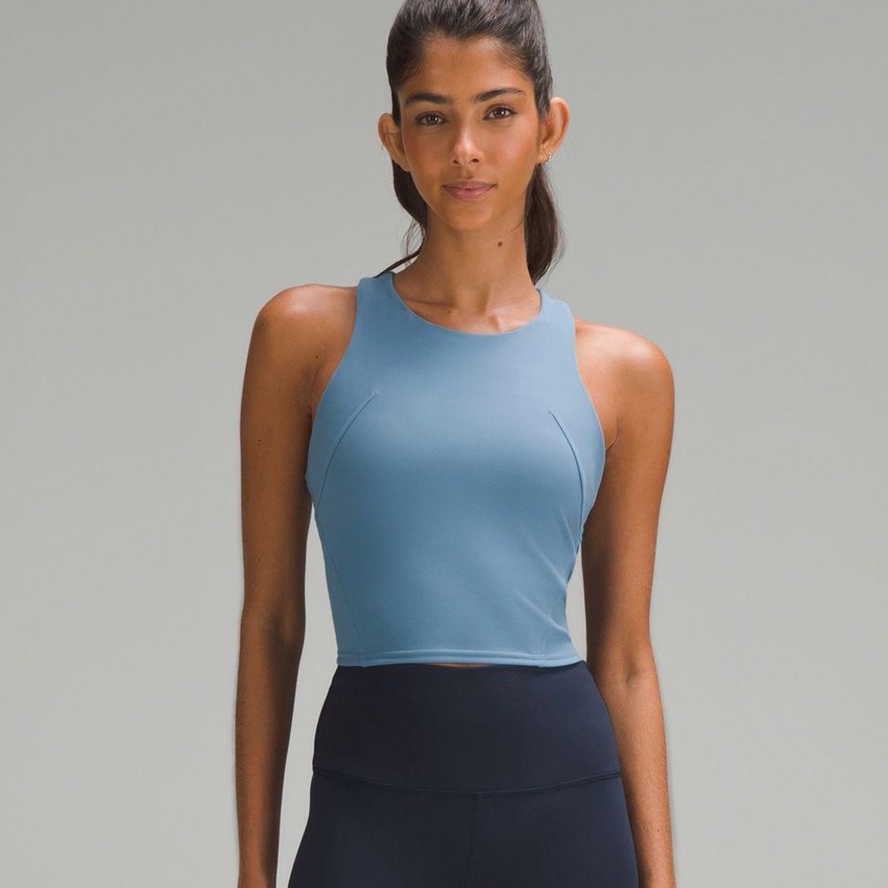 EUC Lululemon Wunder Train Racerback Tank Top | Sz 12 | light blue
